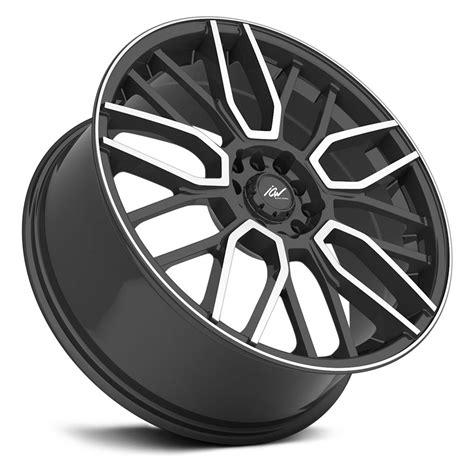 icw racing drone wheels gloss black  machined accents rims