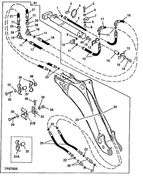 john deere backhoe hydraulic schematic
