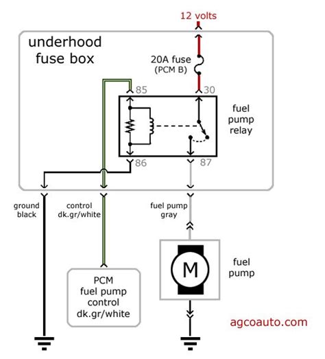 typical gm fuel pump wiring diagram  trucks basic automotive mechanics  electrical