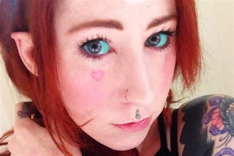 kylie garth has had her eyeballs tattooed abc news
