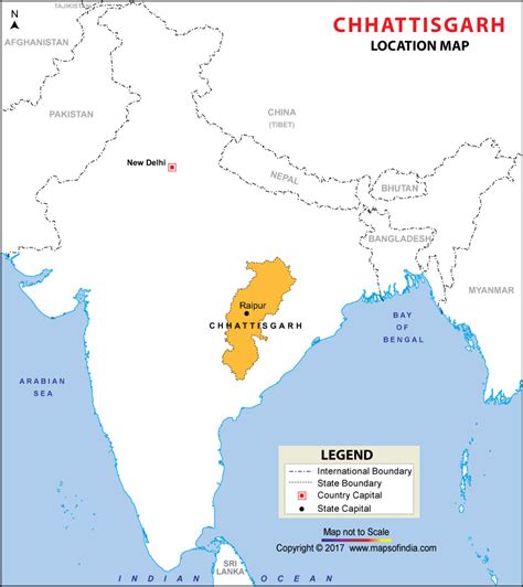 location map  chhattisgarh