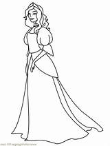 Medieval Princess Drawing Paintingvalley Coloring sketch template