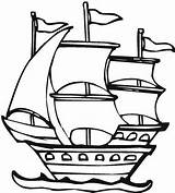 Columbus Netart Clipart Pinta Ships Colouring Clipartmag sketch template