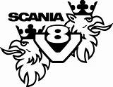 Scania Coloring Scaniav8 sketch template