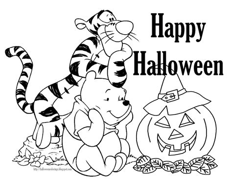 top  disney halloween coloring pages
