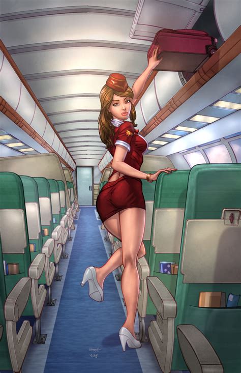 flight attendant color by cehnot on deviantart