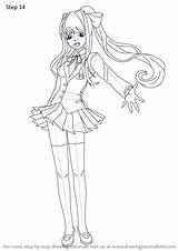 Monika Doki Draw Literature Club Drawing Step Tutorials sketch template