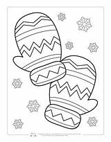 Coloring Winter Pages Mittens Itsybitsyfun Preschool Kids Printable Sheets Christmas Fun Pair Creative These Choose Board sketch template