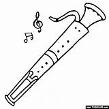 Woodwind Flute Dulcian Section Bassoon sketch template
