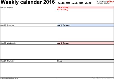 excel calendar week  calendar printables  templates
