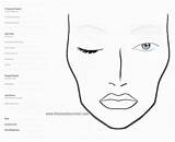 Blank Template Maquillar Gesicht Yahoo Rostros Schminken Facechart sketch template
