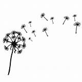 Dandelion Clip Clipart Silhouette Drawing Stencil Drawn Photogram Getdrawings Clipartbest Designs Clipartmag sketch template