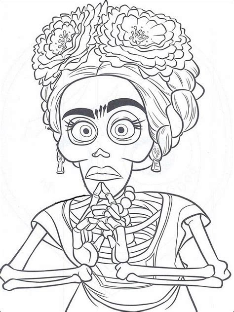 coco colouring  disney coloring pages skull coloring pages