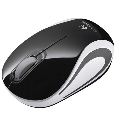 logitech wireless black mini mouse  big