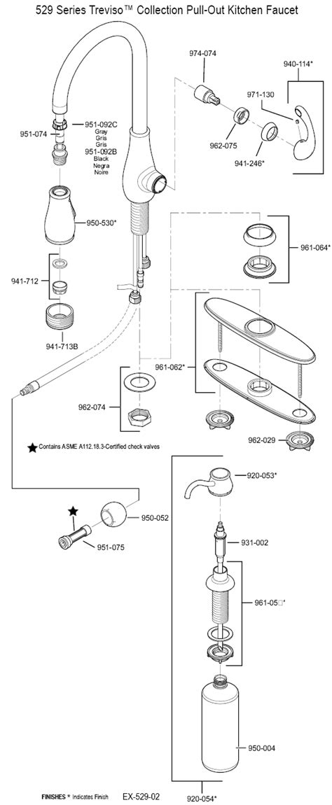 pfister kitchen faucet parts diagram juamenocom