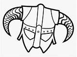 Skyrim Dragonborn Brian Coloring Pages Icon Helmet Iron Kindpng sketch template