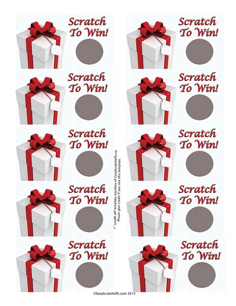 37 Best Print Your Own Scratch Off Cards And Party Favors Images On