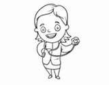 Stethoscope Doctor Female Coloring Nurse Boy Measuring Height Coloringcrew Little sketch template