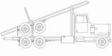 Trailer Truck Cad Block Autocad 2d  Layout Vehicle Format Cadbull sketch template