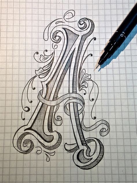 sketch letter   alphabet absolutely  idea   flickr