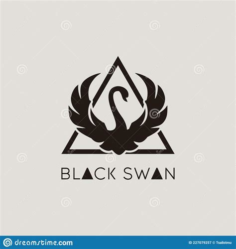 gewone rgb triangel en zwarte zwaan vector illustratie illustration  eenvoudig orgaan