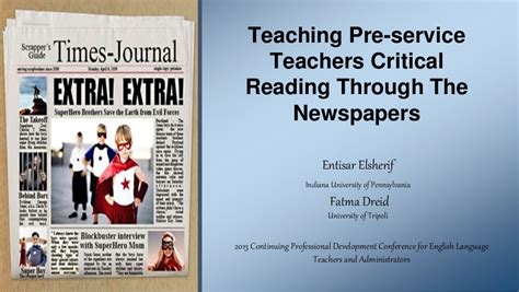 teaching pre service teachers critical reading   newspapers