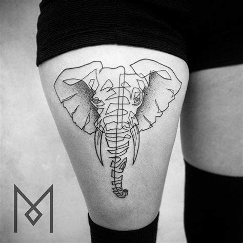 Linear Tattoos Use One Continuous Line To Leave A Beautifully Bold