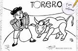 Torero Toros Toreros Infantiles Andalucia Torera sketch template