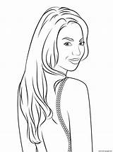 Beyonce Coloring Pages Celebrity Pop Printable Drawing Ausmalbilder Celebreties Clipart Stars Color People Book Print Famous Template Popular Categories sketch template