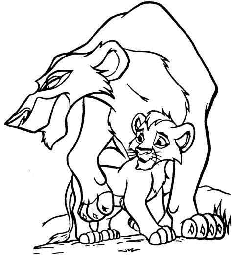 lion king coloring page coloring pages  epicness pinterest