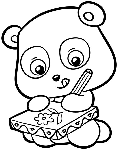 printable cute bear coloring page   bear coloring pages