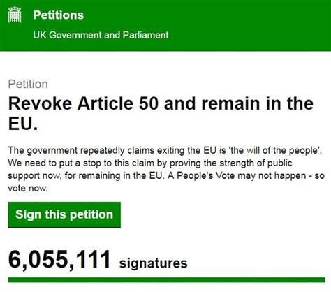 petition  cancel brexit quora