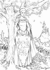 Maiden Eowyn sketch template