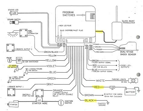 prostart remote starter wiring diagram wiring diagram  schematic
