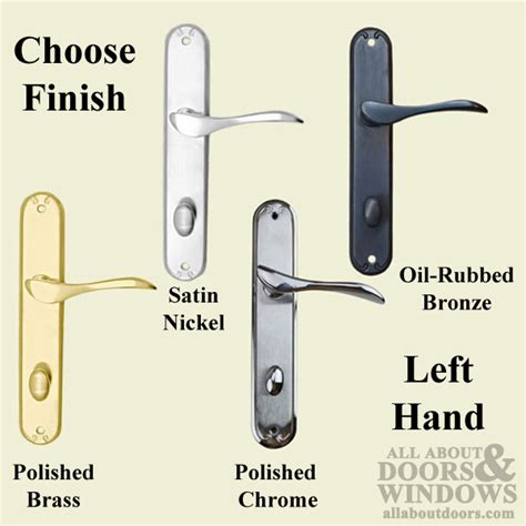 active pella left hand keyed handle set  hinged door choose finish