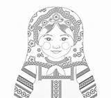 Coloring Amyperrotti Russian Doll Contact Shop sketch template