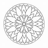 Colorare Mandala Geometrici Geometriche Disegno Forme Cerchio Fiore Significato sketch template