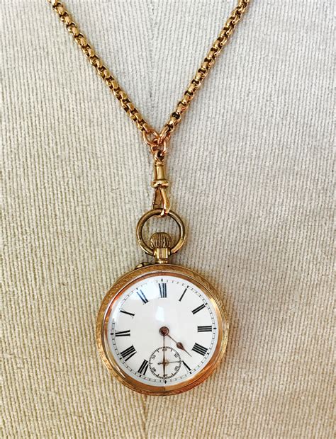 reduced fabulous antique 9ct gold ladies pocket watch in full working