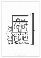 Coloring Wardrobe People Sheets Pages Clothes Megaworkbook sketch template