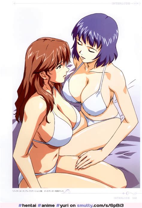hentai anime yuri swimsuit bikini lesbian ecchi