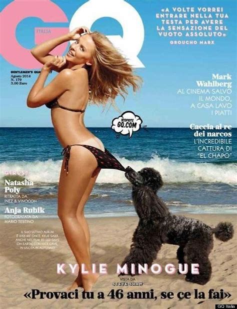 Kylie Minogue Dons Bikini And Flashes Her Bum In Photo Shoot For Gq