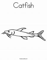 Catfish Redtail Twistynoodle sketch template