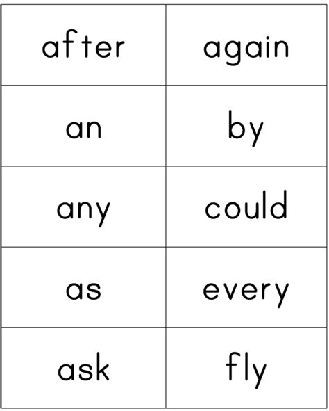 printable st grade sight words flash cards thekidsworksheet