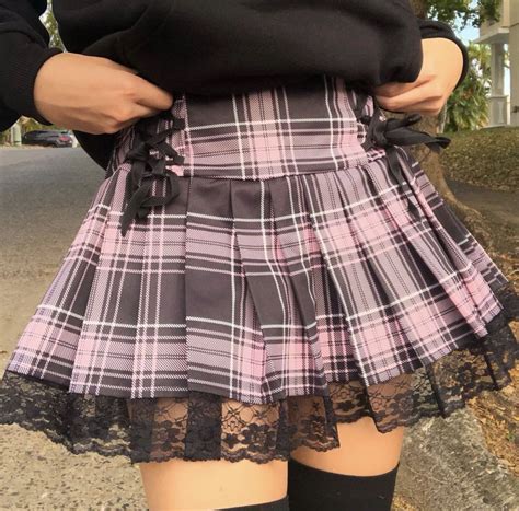 ‘lillian plaid skirt 2 colours shop tmp in 2021 alt outfits