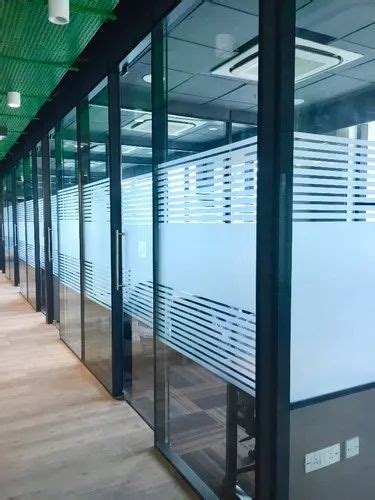 Saint Gobain Toughened Orb Glass Partition For Office Rs 450 Sq Ft