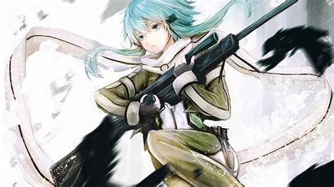 Image Sinon Asada Shino Sword Art Online 2 Girl Anime