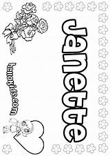 Janette Coloring Hellokids Print Color Online Pages sketch template