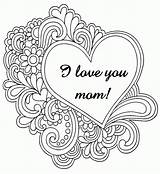 Coloring Mom Pages Popular sketch template