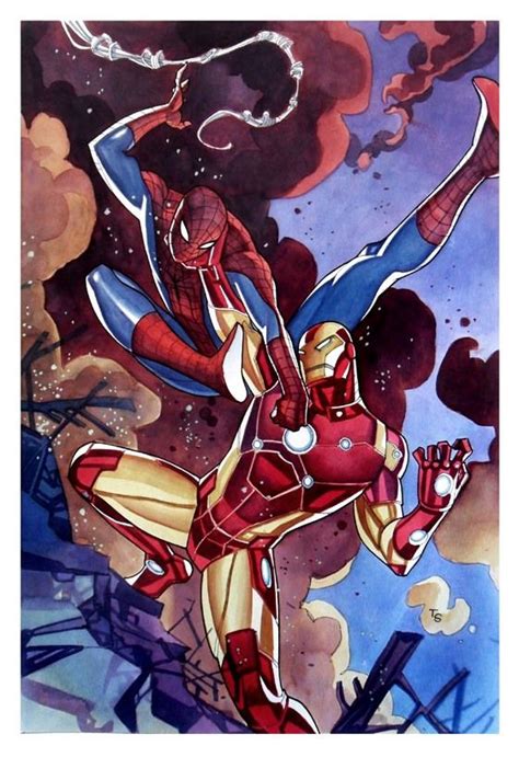 Spider Man Vs Iron Man By Thony Silas Marvel Comics Art Marvel Vs