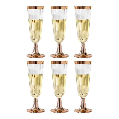 ourleeme gold champagne flutes disposable champagne glasses plastic